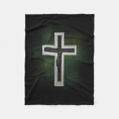 Crucifix Fleece Deken (Voorkant)
