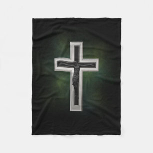 Crucifix Fleece Deken