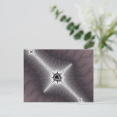 Crucifix - Fractaal Briefkaart (Staand voorkant)