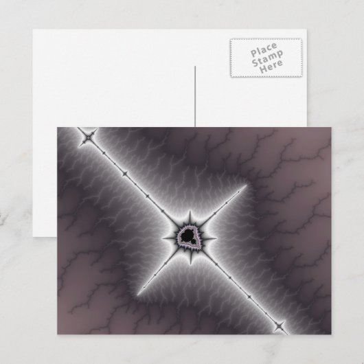 Crucifix - Fractaal Briefkaart (Voorkant / Achterkant)