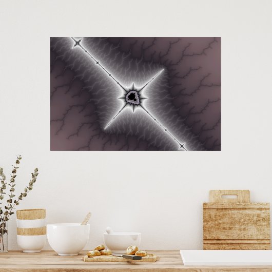 Crucifix - Fractaal Poster (Keuken)