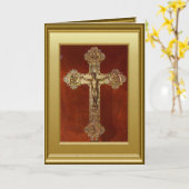 Crucifix Kaart (Gele Bloem)