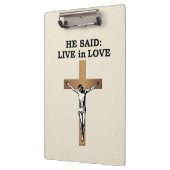 Crucifix Klembord (Links)