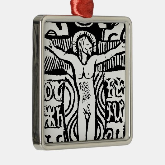 Crucifix-Ornament Metalen Ornament (Rechts)