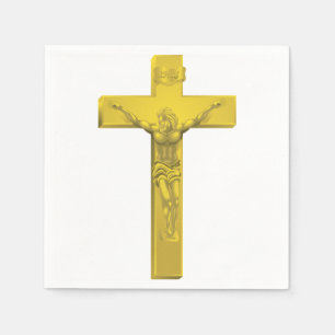 Crucifix Paper Napkins Servetten