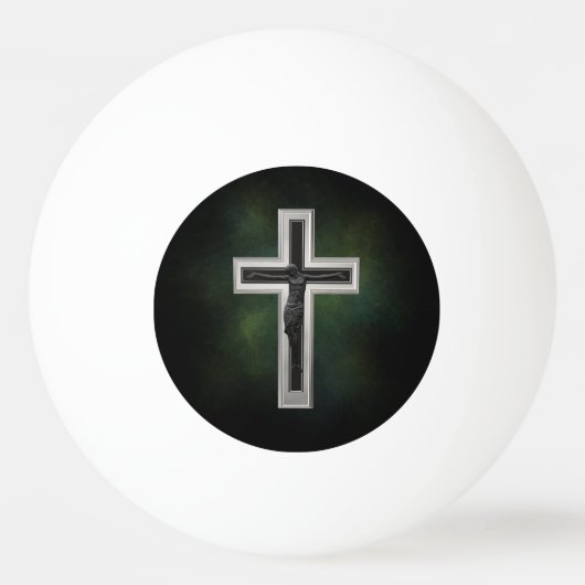 Crucifix Pingpongbal (Achterkant)