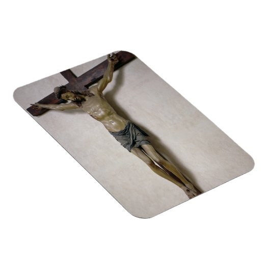Crucifix (polychroomhout) magneet (Rechterzijde)