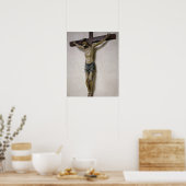 Crucifix (polychroomhout) poster (Keuken)
