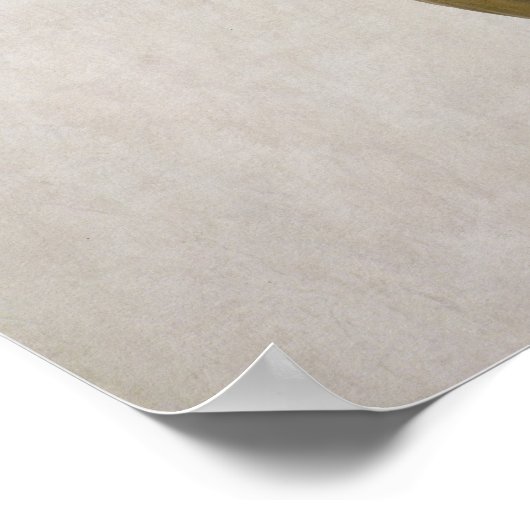 Crucifix (polychroomhout) poster (Hoek)