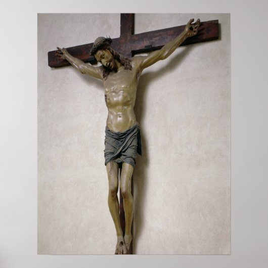 Crucifix (polychroomhout) poster (Voorkant)