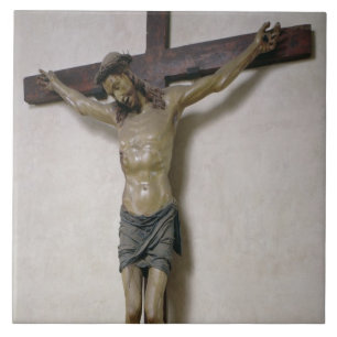 Crucifix (polychroomhout) tegeltje