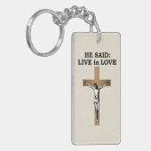 Crucifix Sleutelhanger (Voorkant Links)