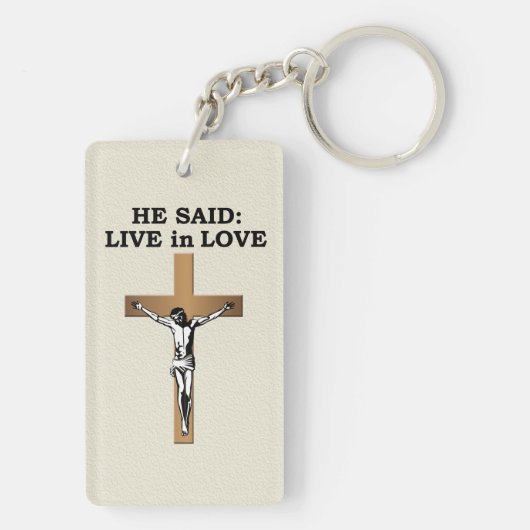 Crucifix Sleutelhanger (achterkant)