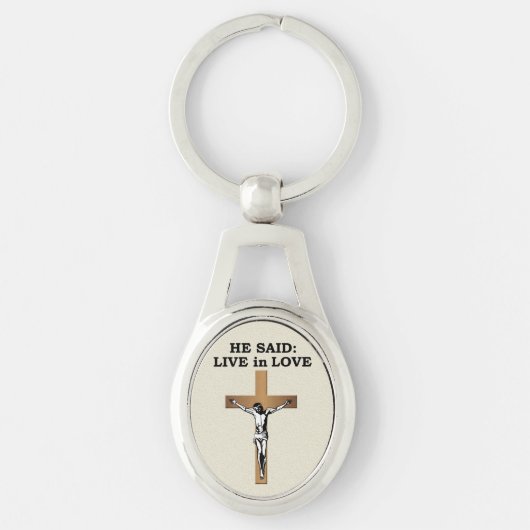 Crucifix Sleutelhanger (Voorkant)