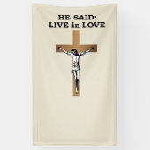 Crucifix Spandoek (Verticaal)