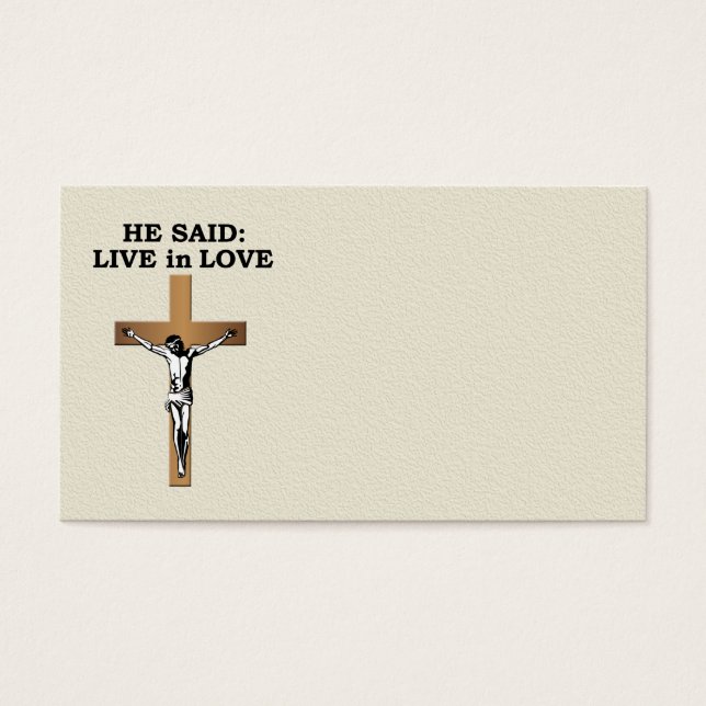 Crucifix Visitekaartjes (Voorkant)