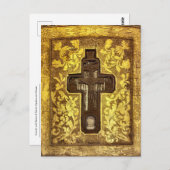 Crucifix with Relics of Saints Orthodox Icon Briefkaart (Voorkant / Achterkant)