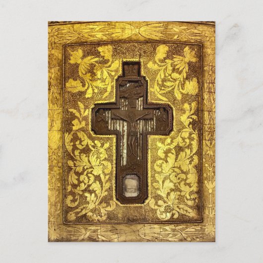 Crucifix with Relics of Saints Orthodox Icon Briefkaart (Voorkant)