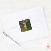Crucifixatie 2 vierkante sticker (Envelop)