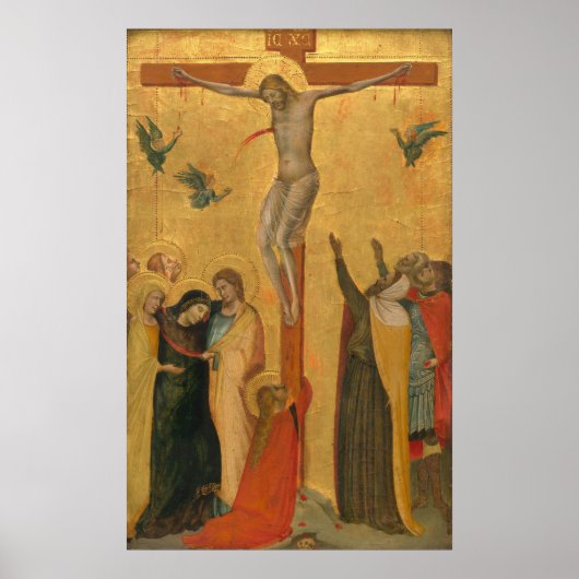 Crucifixatie - Bernardo Daddi Fine Art Poster (Voorkant)