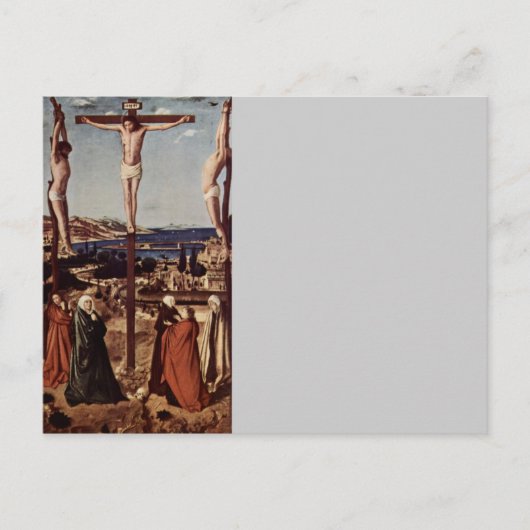 Crucifixatie c1455 briefkaart (Voorkant)