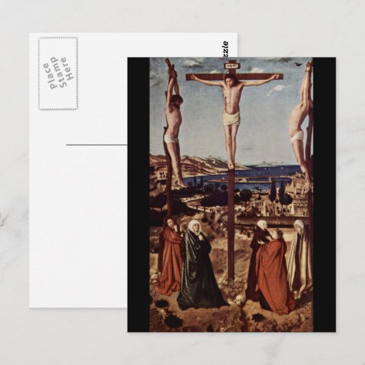 Crucifixatie c1455 briefkaart (Voorkant / Achterkant)