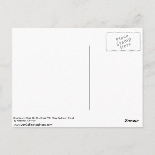 Crucifixatie: Christus op het kruis Briefkaart (Achterkant)