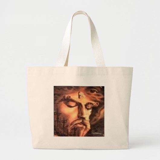 Crucifixatie Grote Tote Bag (Voorkant)