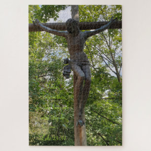 Crucifixatie Jezus Christus aan het kruis hangen Legpuzzel