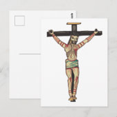 Crucifixatie Jezus Christus Waterverf kunst Briefkaart (Voorkant / Achterkant)