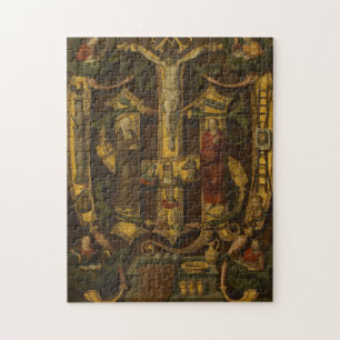 Crucifixatie Jezus religieuze  middeleeuwse kunst Legpuzzel