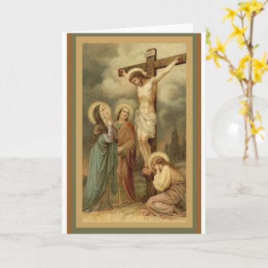 Crucifixatie Kaart (Gele Bloem)