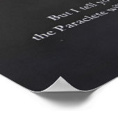 Crucifixatie, met de Heilige Geest, met Schrift Poster (Hoek)