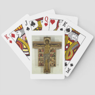 Crucifixatie met verhalen van de Passie, School of Pokerkaarten
