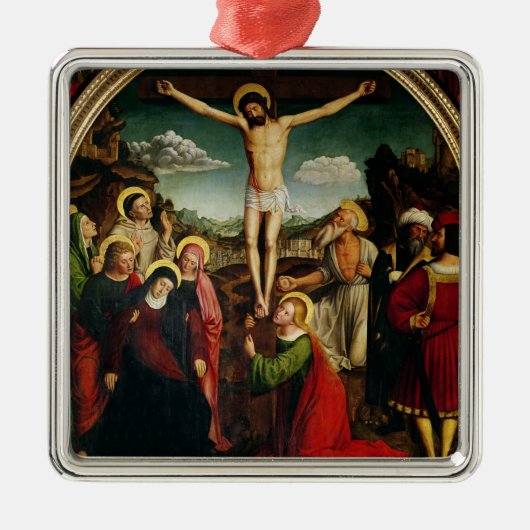 Crucifixatie Metalen Ornament (Voorkant)