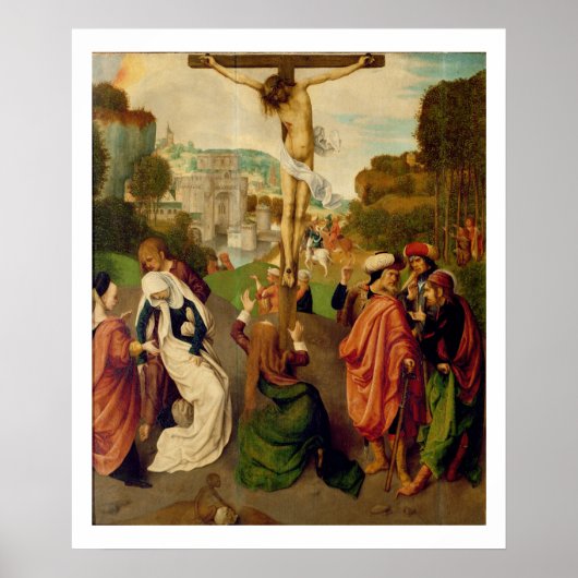 Crucifixatie (olie op het paneel) poster (Voorkant)
