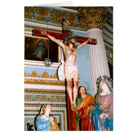 Crucifixatie op Malta-kaart (Voorkant)