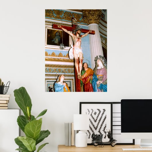 Crucifixatie op Malta Poster (Thuiskantoor)