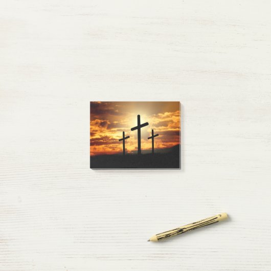 Crucifixatie Post-it® Notes (Op bureau)