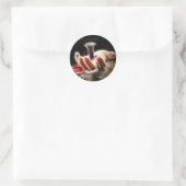 Crucifixatie Ronde Sticker (Tas)