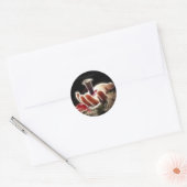Crucifixatie Ronde Sticker (Envelop)