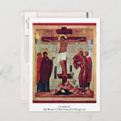 Crucifixatie van de directeur van de school van No Briefkaart (Voorkant / Achterkant)