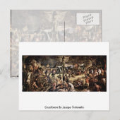 Crucifixatie van Jacopo Tintoretto Briefkaart (Voorkant / Achterkant)