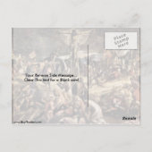 Crucifixatie van Jacopo Tintoretto Briefkaart (Achterkant)