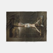 Crucifixatie van Jesus Small Fleece Deken (Voorkant (Horizontaal))
