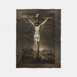 Crucifixatie van Jesus Small Fleece Deken