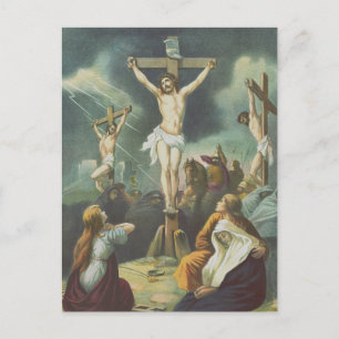 Crucifixatie van Jezus Christus Briefkaart