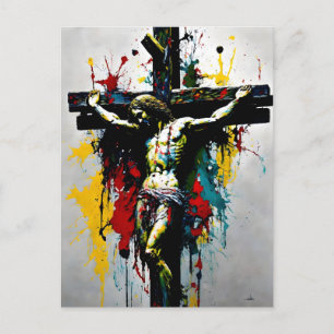 Crucifixatie van Jezus Christus Briefkaart