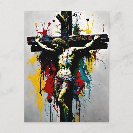 Crucifixatie van Jezus Christus Briefkaart (Voorkant)