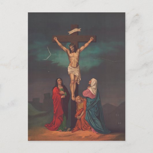 Crucifixatie van Jezus Christus Briefkaart (Voorkant)